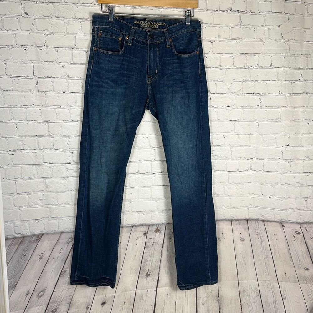 American Eagle AE Slim Straight Men’s Jeans Denim size 34 x 32‎